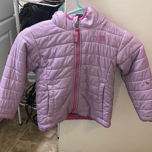 Girl purple jacket